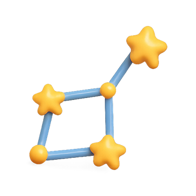 Colorful Constellation Graphic for Educational Purposes