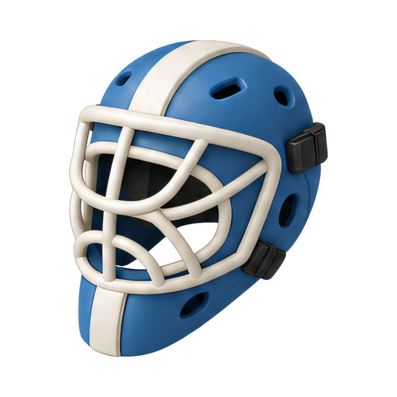 stylish goalie mask design