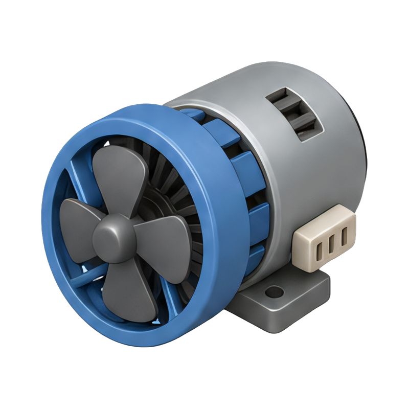 industrial motor with fan cover