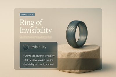 Magical Ring of Invisibility with Elegant Design