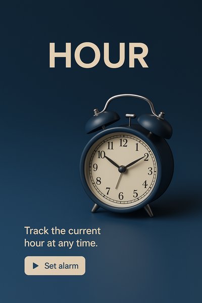 Stylish 3D Clock Scene for Time Tracking App