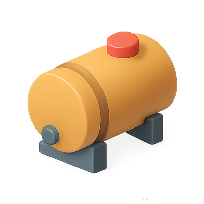 3D Render of a Stylized Oil Drum with Cap