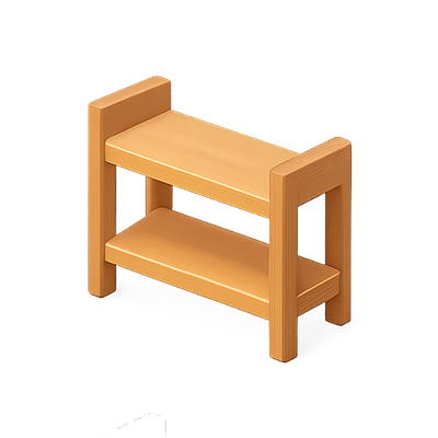 Minimalist Wooden Step Stool Design