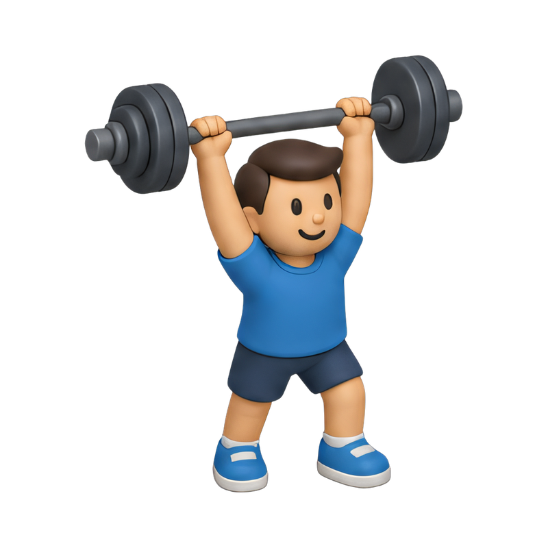 man lifting weights in gym