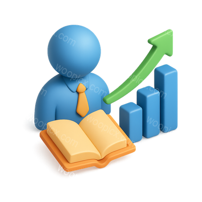 3D Icon Representing Professional Growth and Development