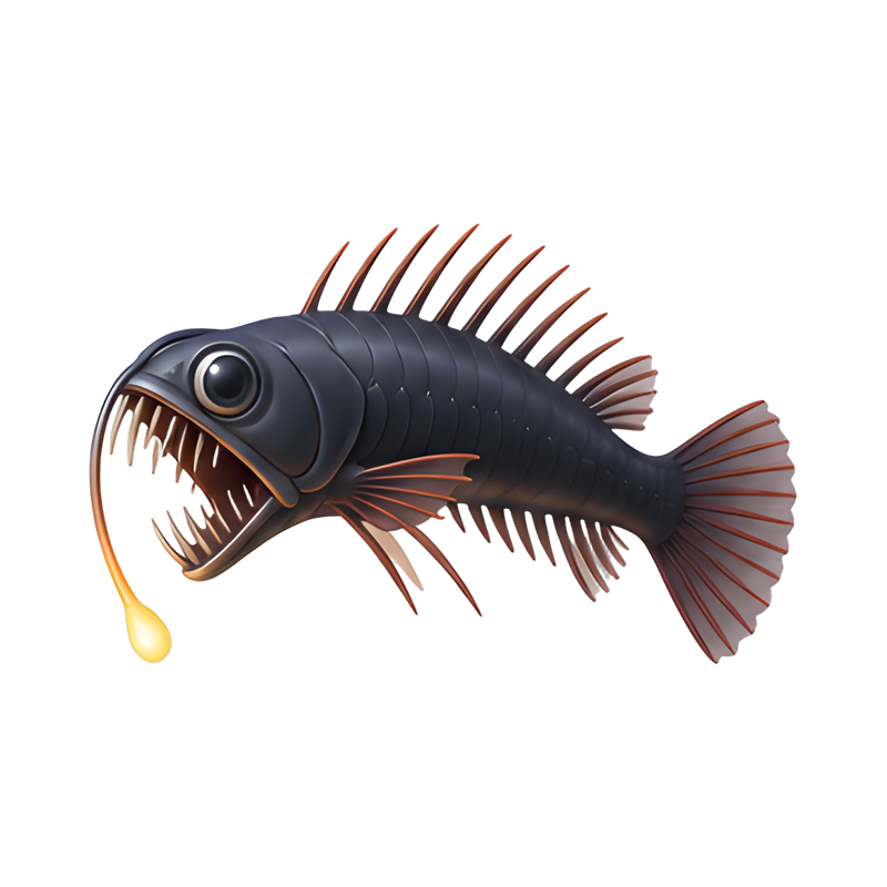 glowing chin barbel of dragonfish