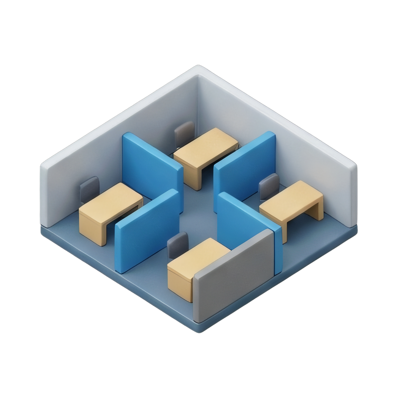 detailed office floor plan