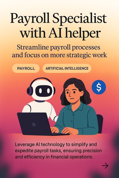Creative Landing Page Design for Payroll Specialist with AI