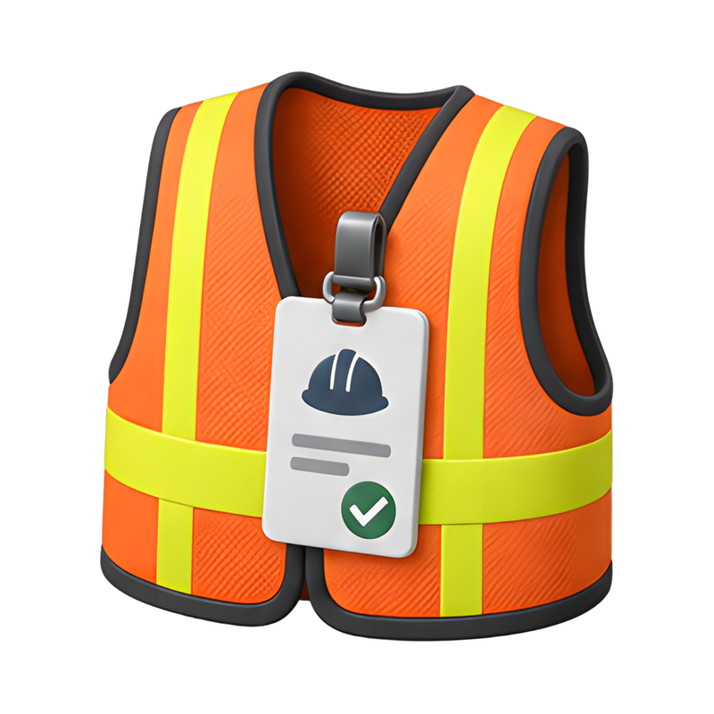 Safety vest with access pass