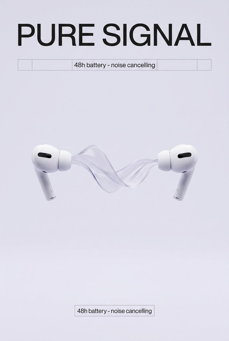 Colorful wave of sound buds