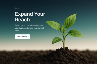 Stylish Universal Web Page Design for Growth and Expansion