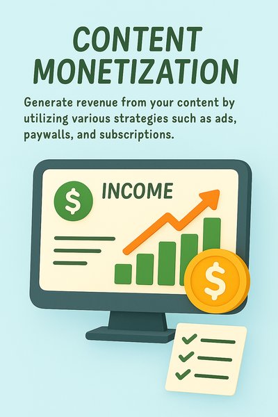 Illustrative Graphic on Content Monetization Strategies