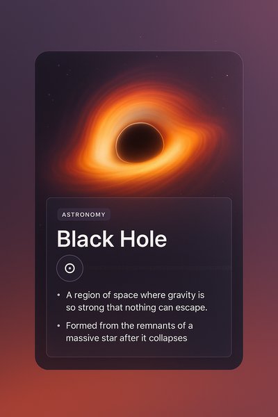 Stunning Black Hole Web Design Concept with Layered Composition