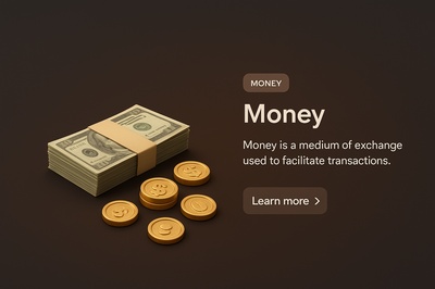 Realistic 3D Scene Depicting Money and Transactions