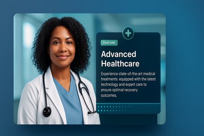Portrait of a Female African American Doctor in a Hospital Setting