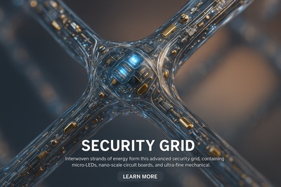 Hyperrealistic Security Grid Made of Energy Strands