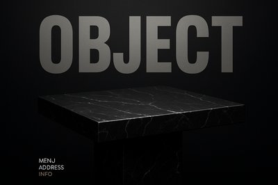 Stunning Black Marble Countertop Against Dark Background