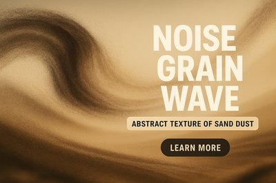 Abstract Sand Dust Texture with Modern Typography
