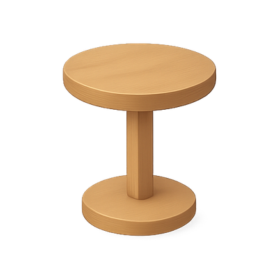 Minimalist Wooden Side Table Design