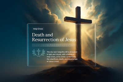 Holy Cross Symbolizing Death and Resurrection of Jesus Christ