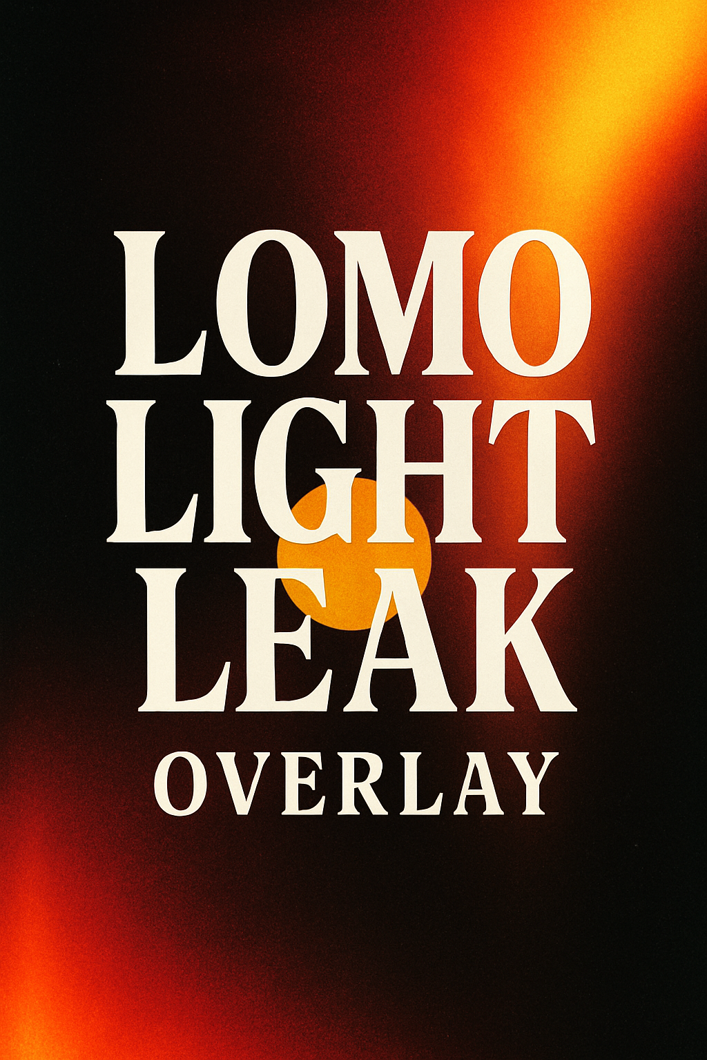 Creative Light Leak Overlay for Graphic Design