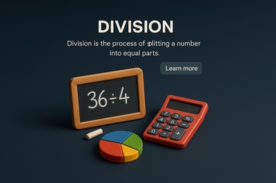 Realistic 3D Scene Illustrating Division Concept
