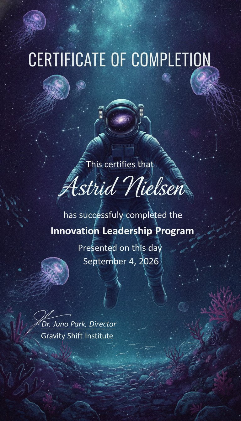 Certificate of Completion Design