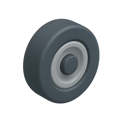 Realistic 3D Model of a Gray Button