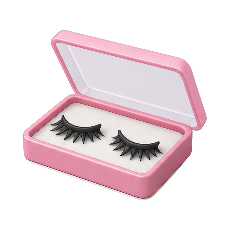 Elegant false lashes display tray