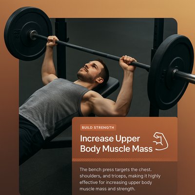 Dynamic Fitness Landing Page Design Featuring Bench Press