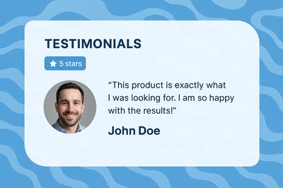 Modern Testimonial Showcase with 5-Star Rating