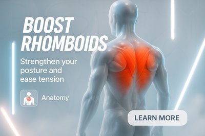 Promotional Graphic for Rhomboid Muscle Health
