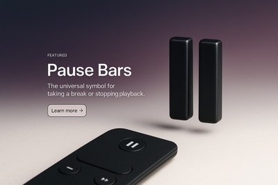 Stylish Web Design Concept for Pause Bars