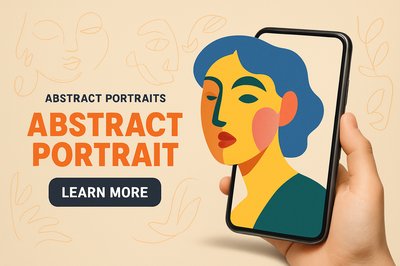 Modern Playful Device Portrait Advertisement
