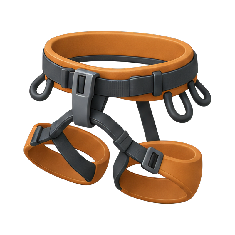 Climbing harness with gear loops