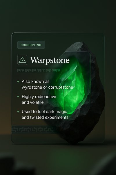 Web Design with Glass Effect Featuring Warpstone