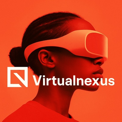 Futuristic Virtual Reality Concept with Bold Branding