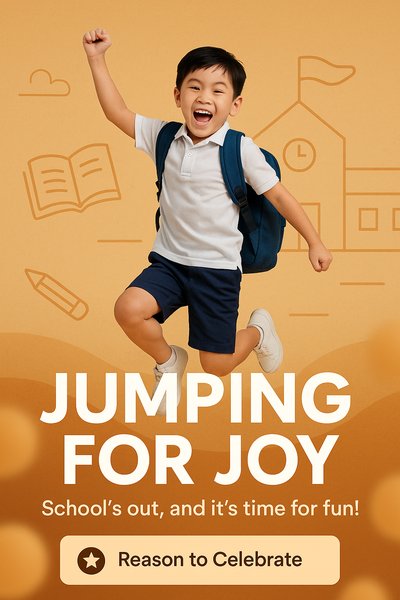 Cheerful Back-to-School Celebration Graphic