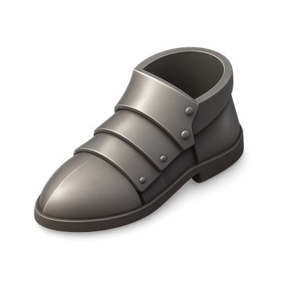 Stylized 3D Icon of a Modern Shoe Design