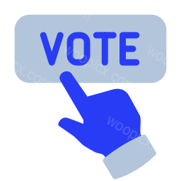 vote button vote election