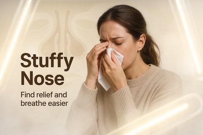 Health and Wellness Illustration Featuring Stuffy Nose Relief