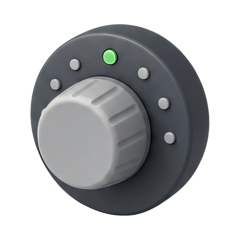 vintage channel dial knob