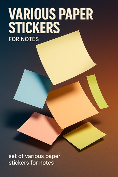 Dynamic Composition of Colorful Paper Stickers for Notes
