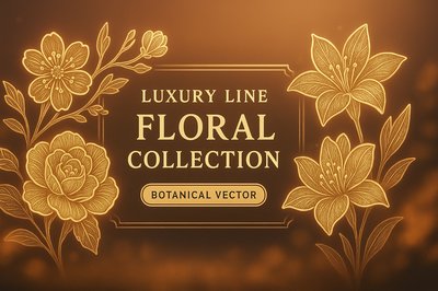 Elegant Floral Vector Design for Luxury Collection