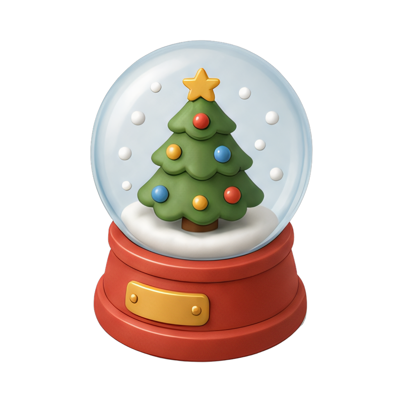 snow globe with a tree