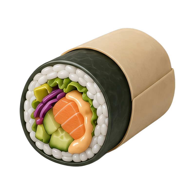 sushi burrito fusion roll