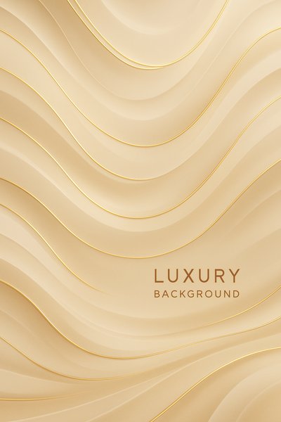 Elegant Gold Waves: Luxe Background Design for Ads and Events