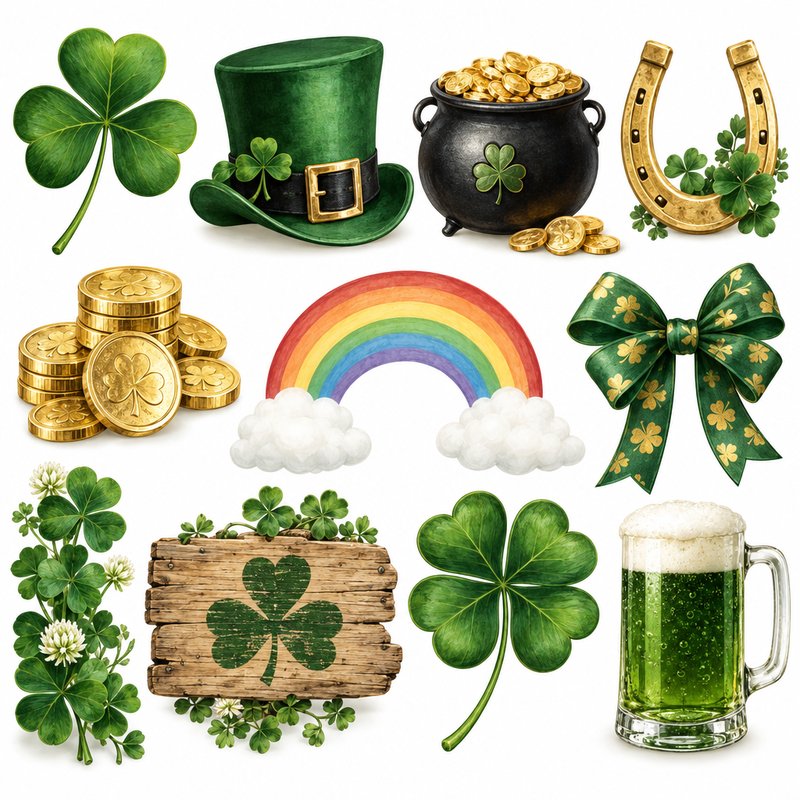 St. Patrick's Day design elements