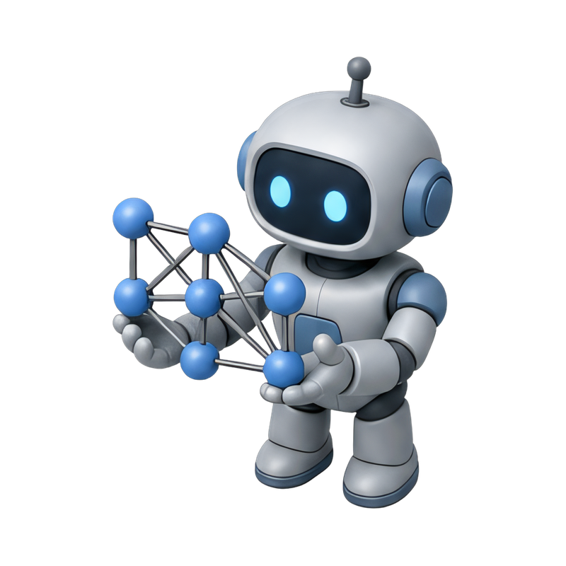 robot analyzing neural network