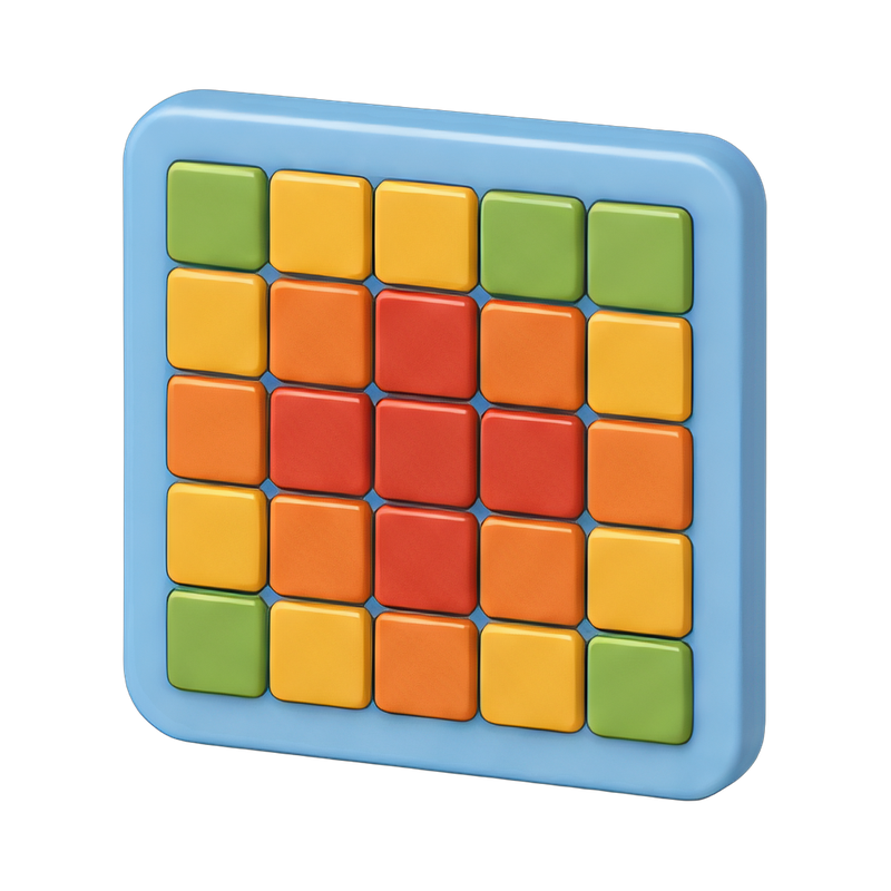 vibrant heat map grid